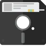 Floppy Disk Part 2 SVG Icon